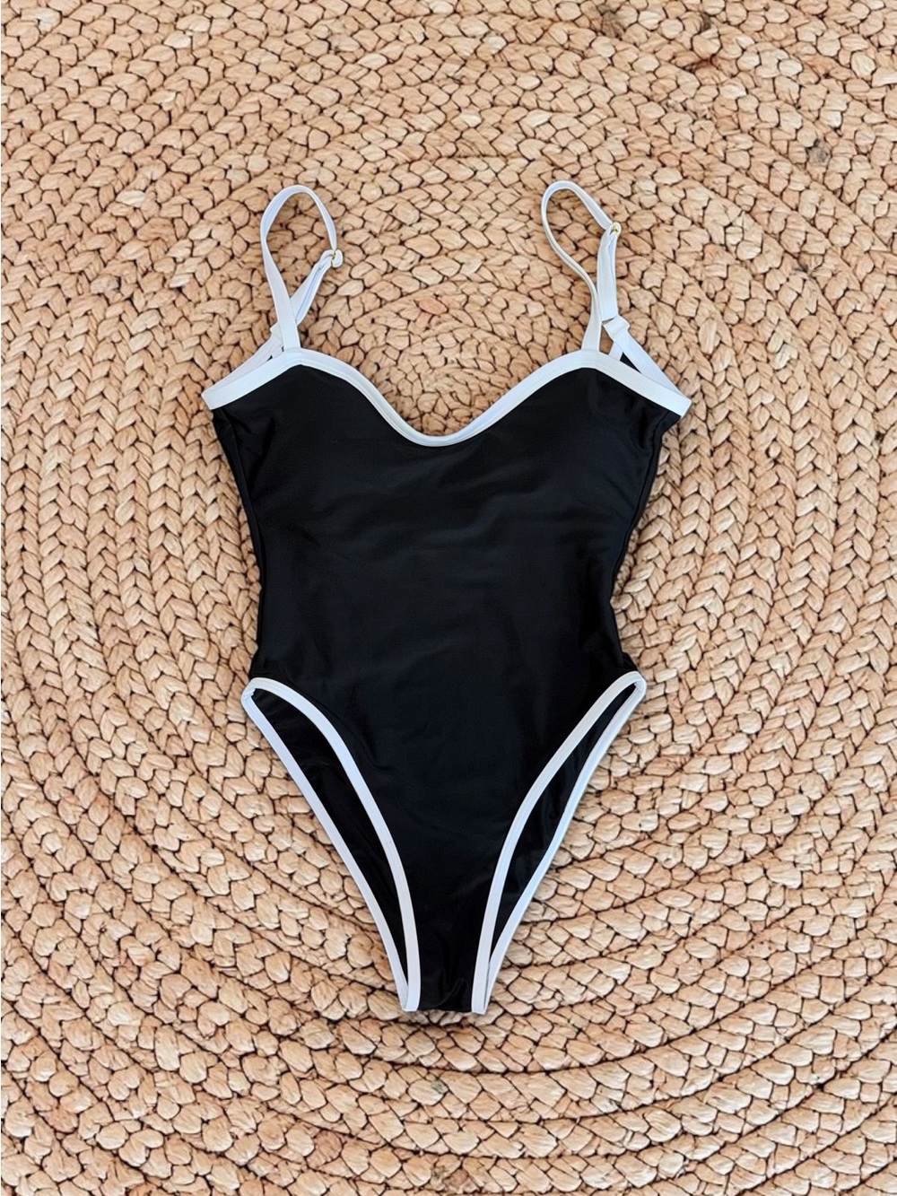 93 Play Street NWOT Black Retro One-Piece Swimsuit Size Medium